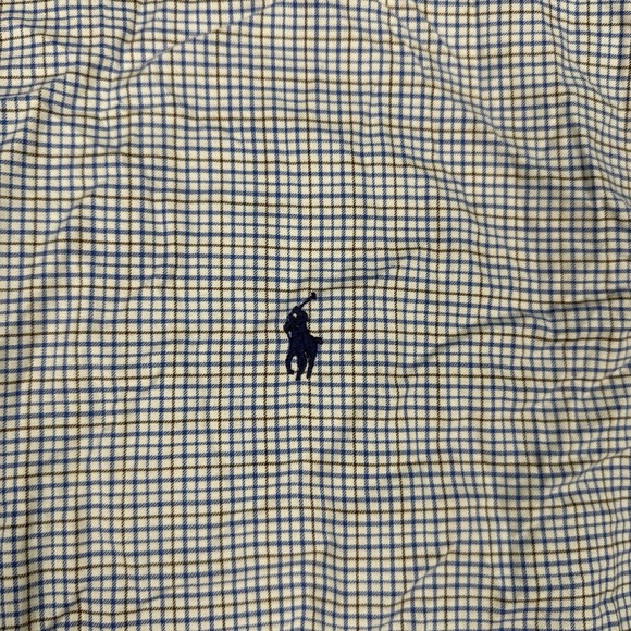 Polo Ralph Lauren Button‎ down Men's Sz 3XLT Plaid Long Sleeve Dress Shirt Dad - Picture 4 of 9